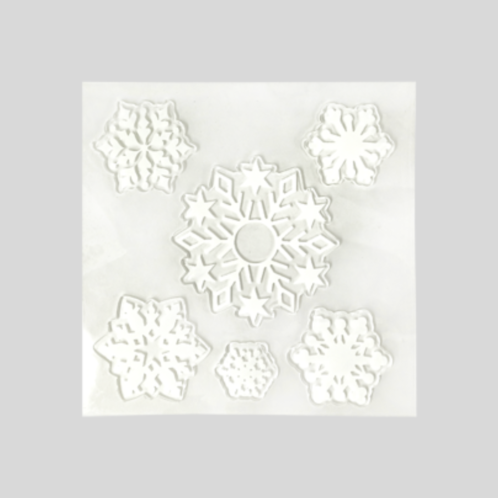 Pegatina Navideño Copos De Nieve 20 X 20 cm Varios Modelos Itrade