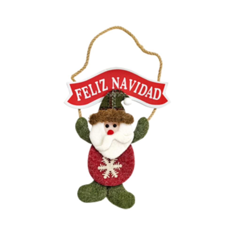 Adorno Colgante Navideño Feliz NavidadiDeño Rojo/Verde Varios Modelos Itrade
