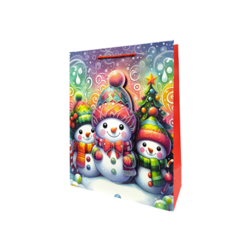 Bolsa Regalo Navideño Personajes Navideño Animados Varios Modelos 32X26X10 Itrade