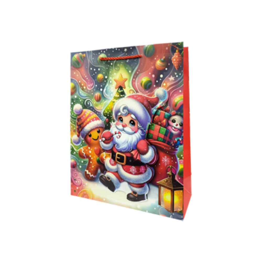 Bolsa Regalo Navideño Personajes Navideño Animados Varios Modelos 32X26X10 Itrade