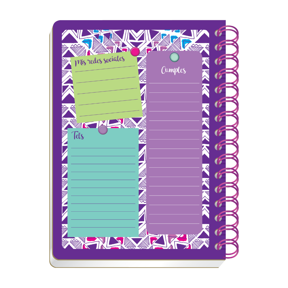 Cuaderno Profesional Doble Arillo Raya Semirrígido 100 hojas Incolors