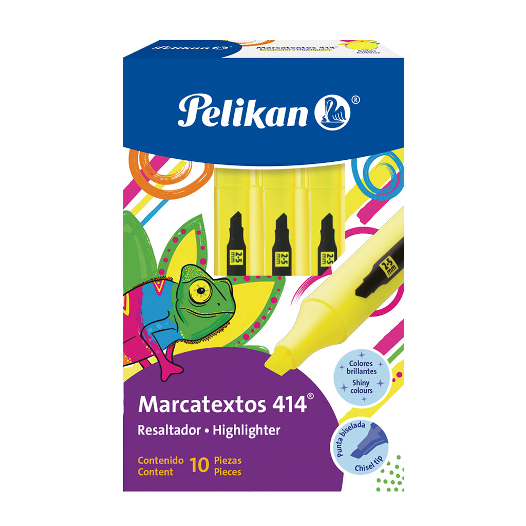 Marcatextos Grueso Amarillo #414 Pelikan