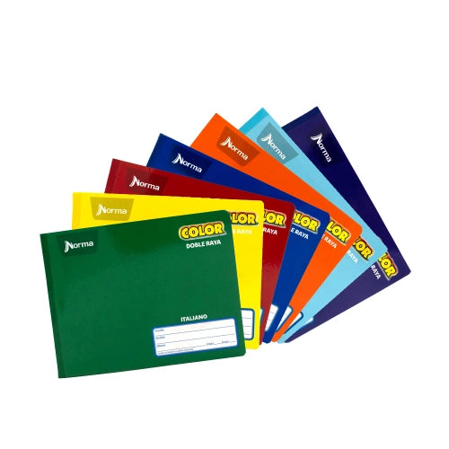 Cuaderno Cosido Forma Italiana Doble Raya 100 hjs Color 360 Norma
