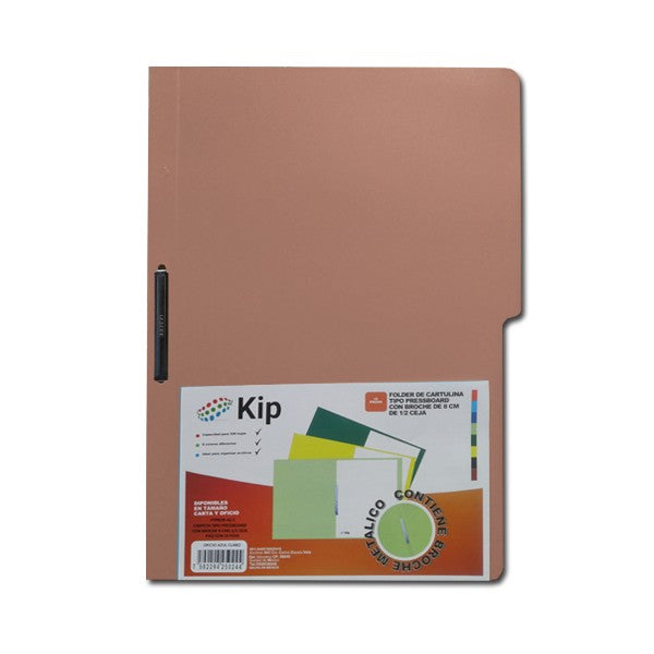 Carpeta con Broche Carta Caoba 10 piezas Kip