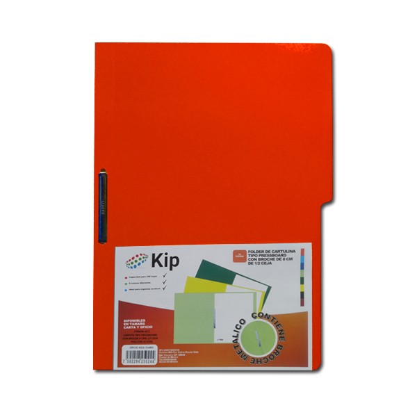 Carpeta con Broche Carta Rojo 10 piezas Kip