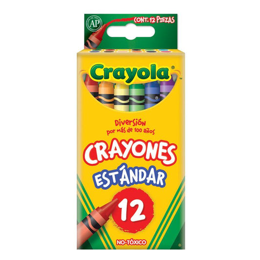 Crayones Delgados Redondos 12 piezas Crayola Binney
