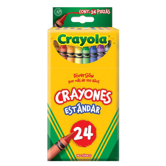 Crayones Delgados Redondos 24 piezas Crayola Binney