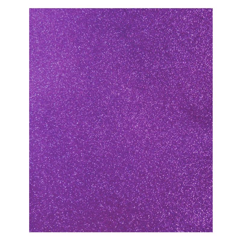 Foamy Diamantina Morado Carta 5 piezas Pascua