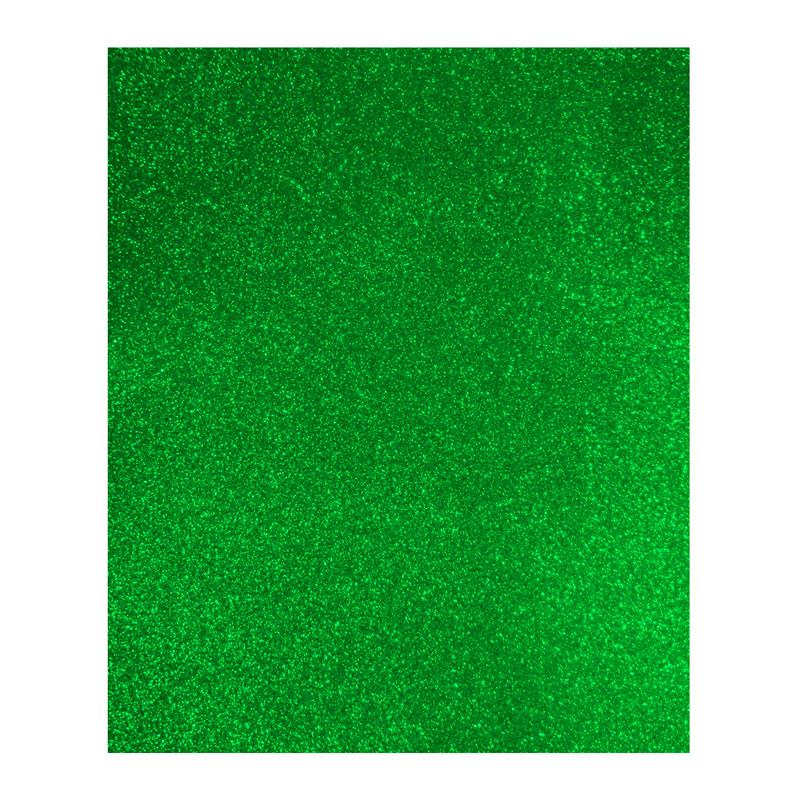 Foamy Diamantina Verde Limón Carta 5 piezas Pascua