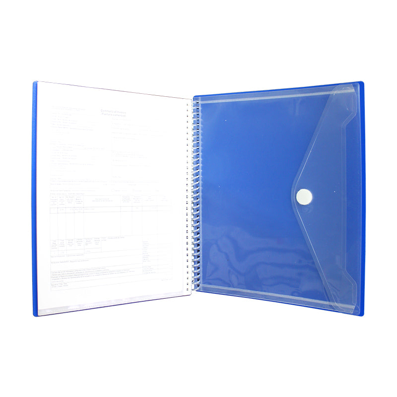 Carpeta Espiral Multimicas C/20 T/Carta Azul Total School