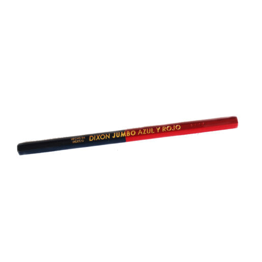 Lapiz Bicolor Grueso Rojo Azul 10 piezas Dixon