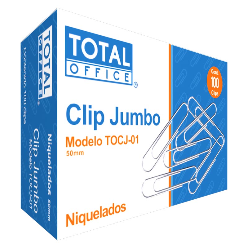 Clip Jumbo C/100 piezas Total Office