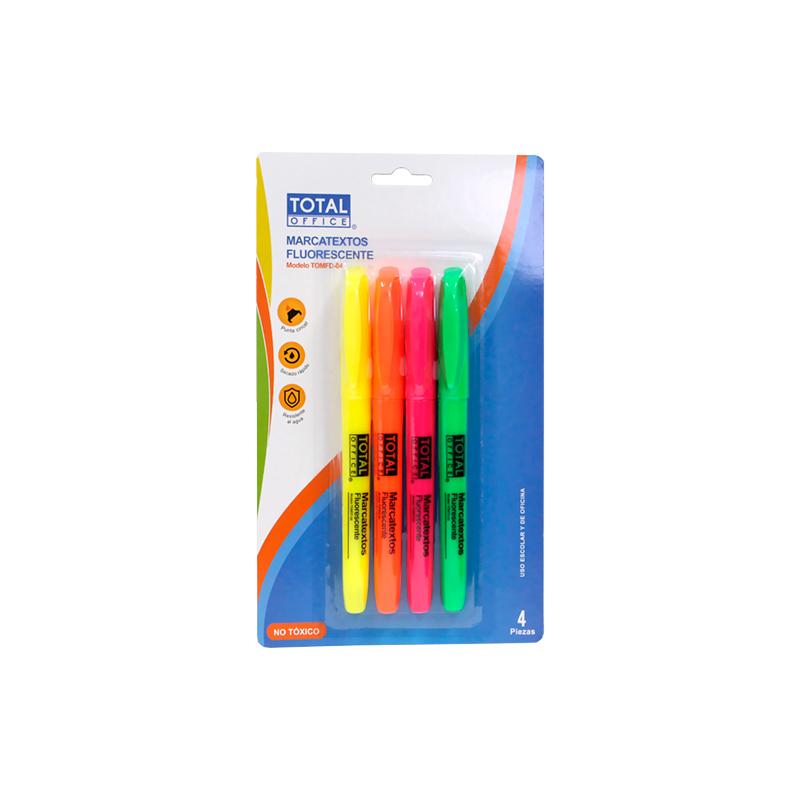 Marcatextos Delgado Blíster C/4 piezas Total Office