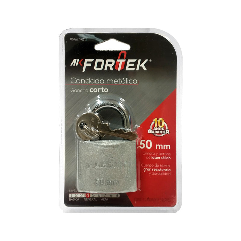Candado Metálico 50 mm Blíster 1 pieza Aski
