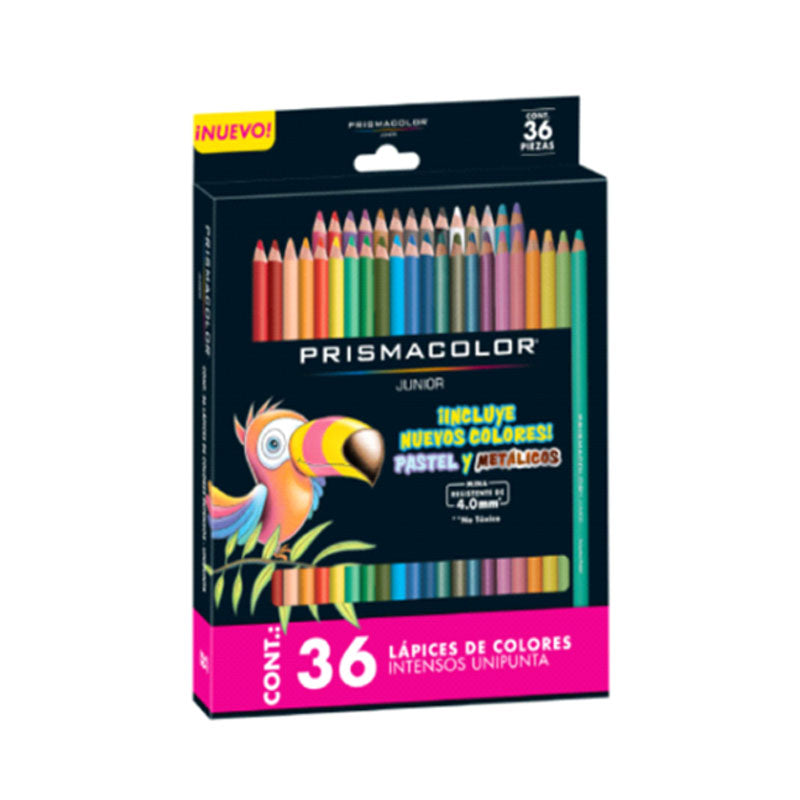 Colores Largos Redondos 36 piezas Prismacolor