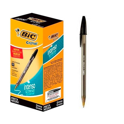 Bolígrafo Punto Grueso Negro Intenso 12 piezas Bic