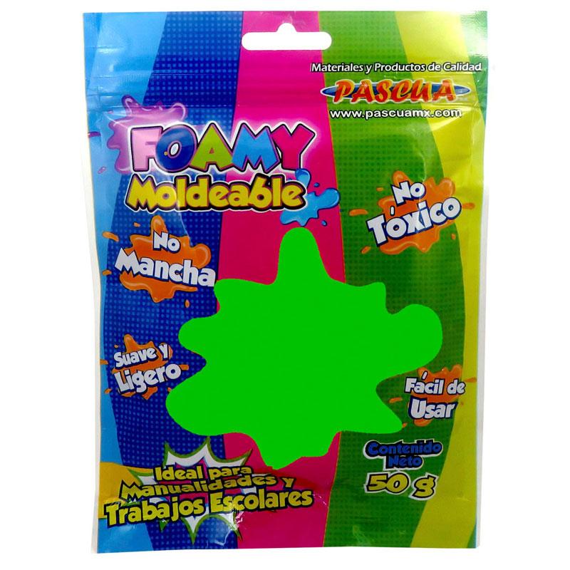 Foamy Moldeable Verde Limon 50 gr Pascua