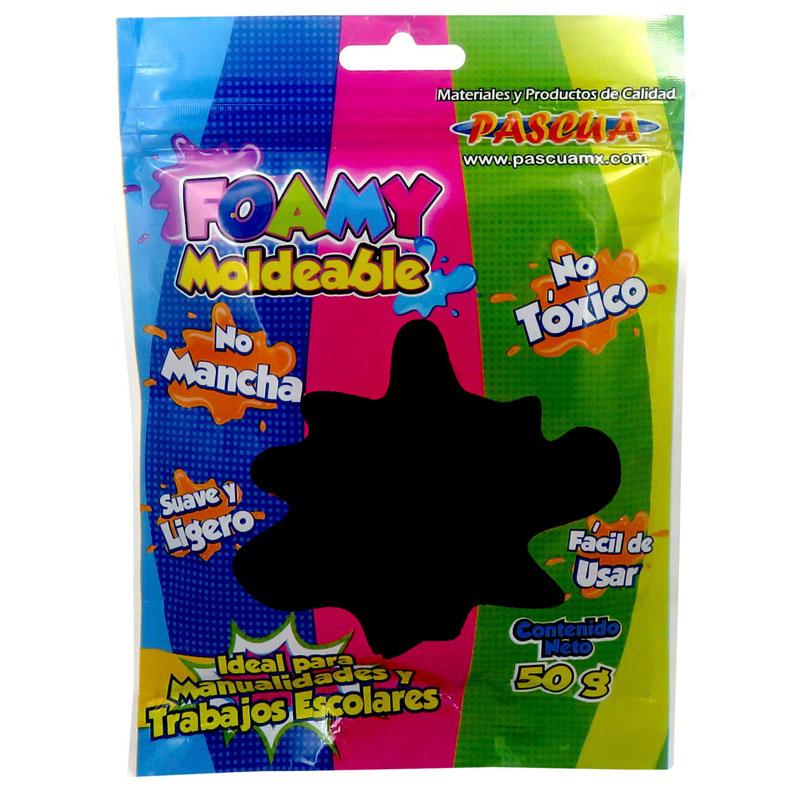 Foamy Moldeable Negro 50 gr Pascua Megafumi