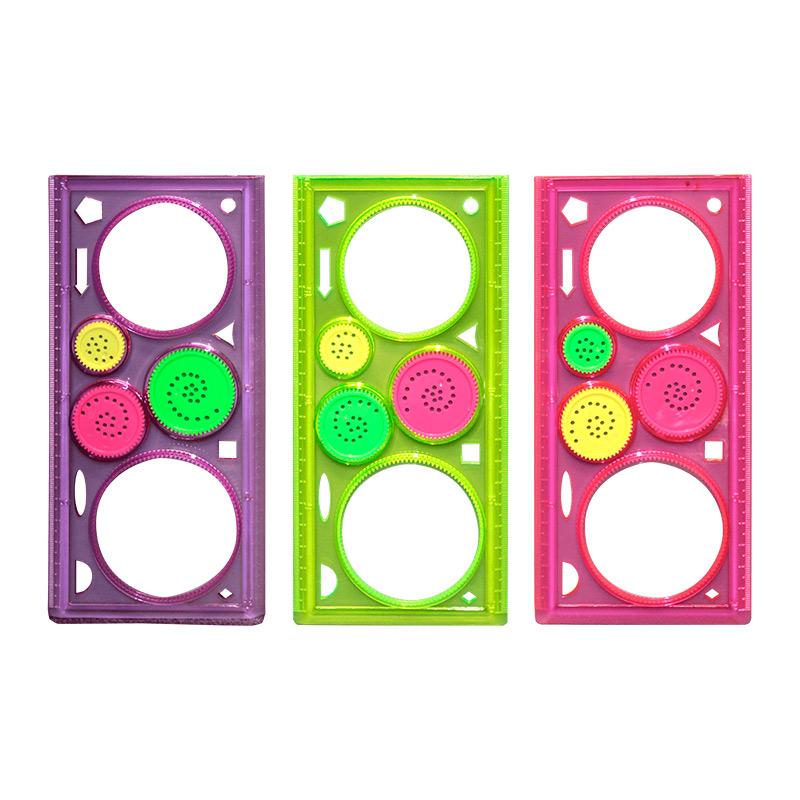 Regla Plástico C/Espirografo 20 cm ITrade Papelería del Ahorro