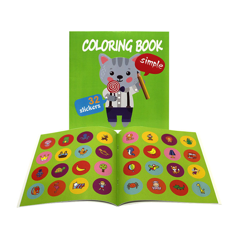 Libro para Colorear con Stickers pequeño - GottiClub