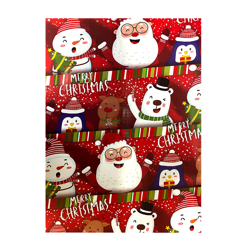 Papel de Regalo Navidad Couche Brillante 100 Pliegos Diseños Surtidos