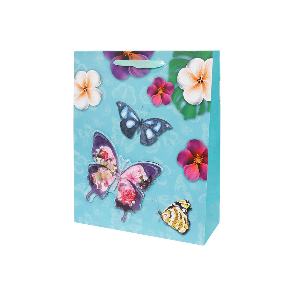 Bolsa de Regalo Mariposas Mediano 32 x 25 x 11 cm 1 pieza ITrade