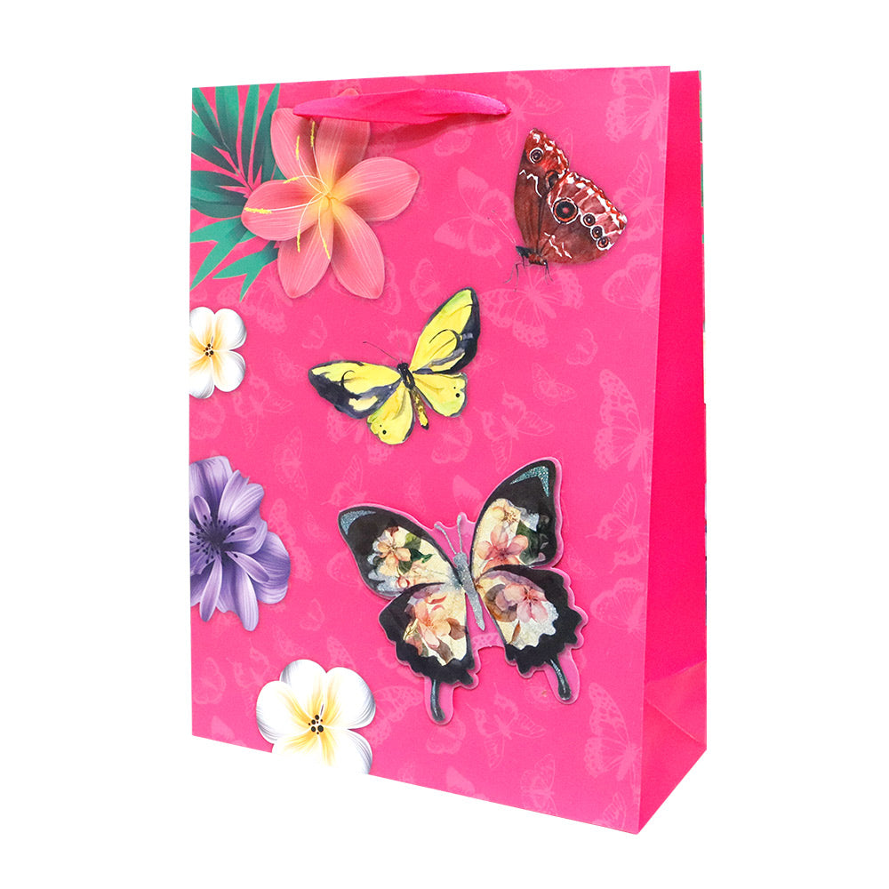 Bolsa de Regalo Mariposas Grande 40 x 30 x 12 cm 1 pieza ITrade