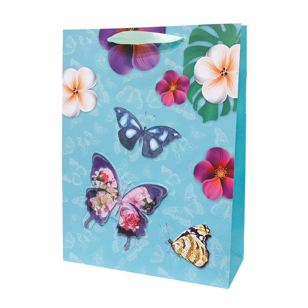 Bolsa de Regalo Mariposas Grande 40 x 30 x 12 cm 1 pieza ITrade