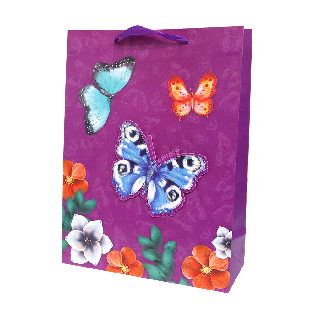 Bolsa de Regalo Mariposas Grande 40 x 30 x 12 cm 1 pieza ITrade