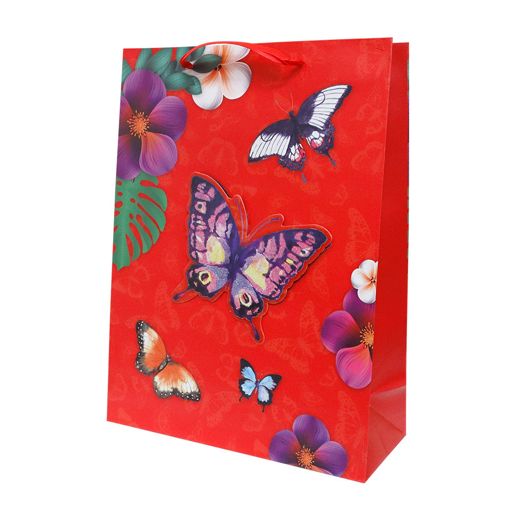Bolsa de Regalo Mariposas Grande 40 x 30 x 12 cm 1 pieza ITrade