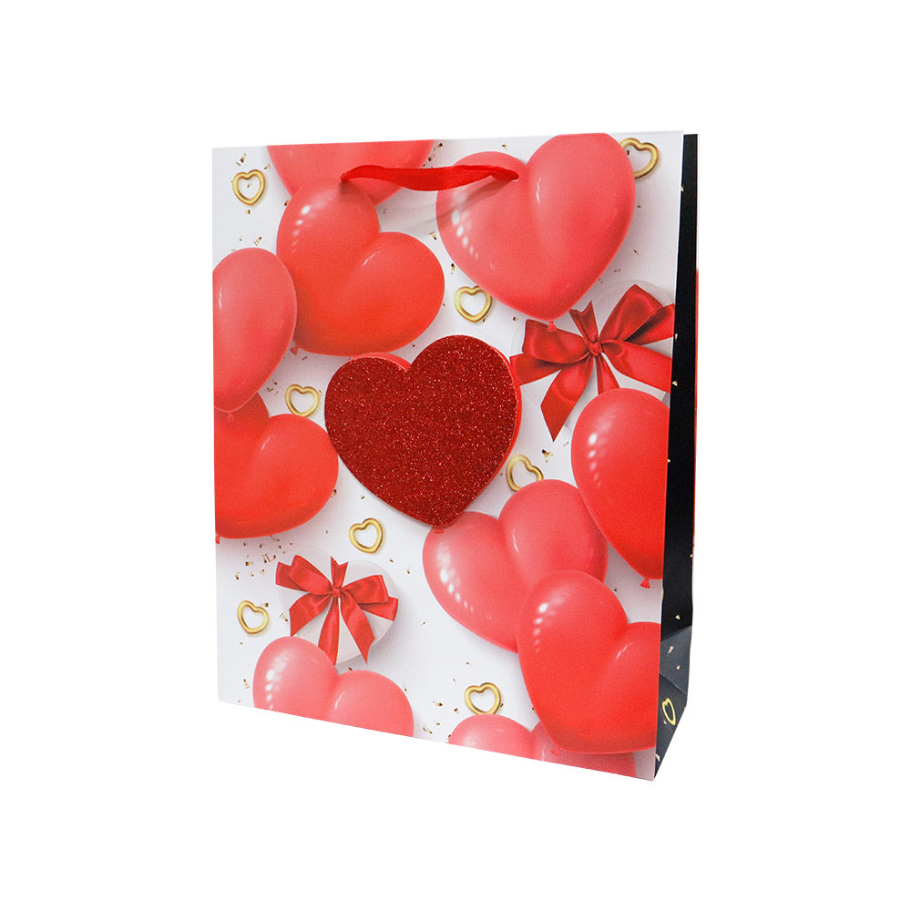 Bolsa de Regalo Mediana Corazones 32 x 26 x 10 cm 1 pieza ITrade