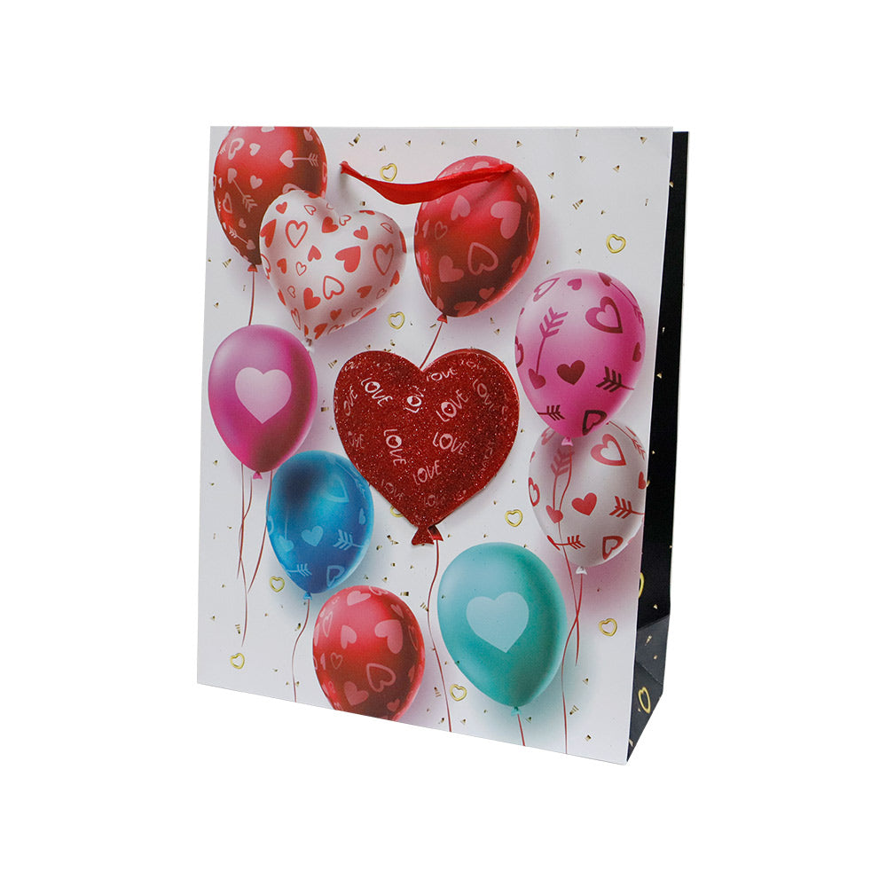 Bolsa de Regalo Mediana Corazones 32 x 26 x 10 cm 1 pieza ITrade