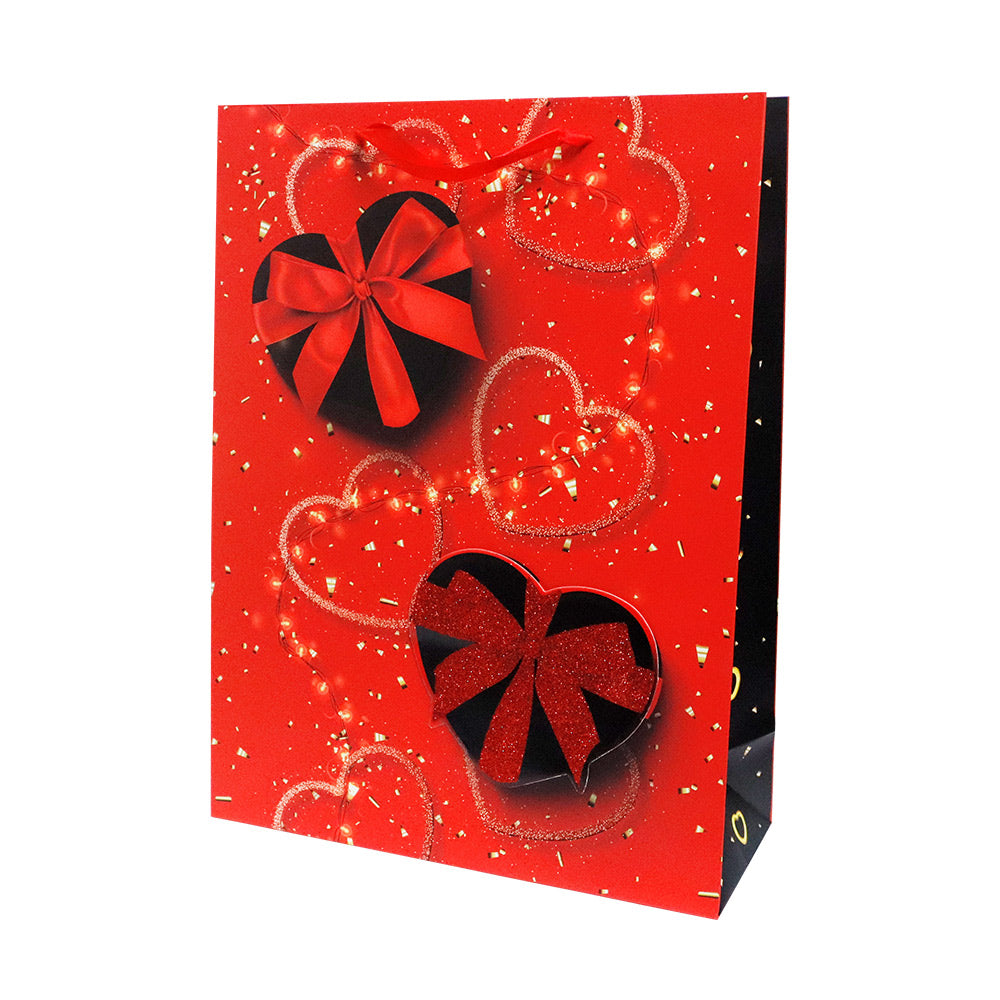 Bolsa de Regalo Grande Corazones 40 x 30 x 12 cm 1 pieza ITrade