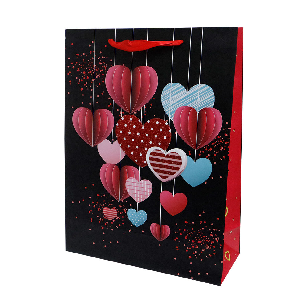 Bolsa de Regalo Grande Corazones 40 x 30 x 12 cm 1 pieza ITrade