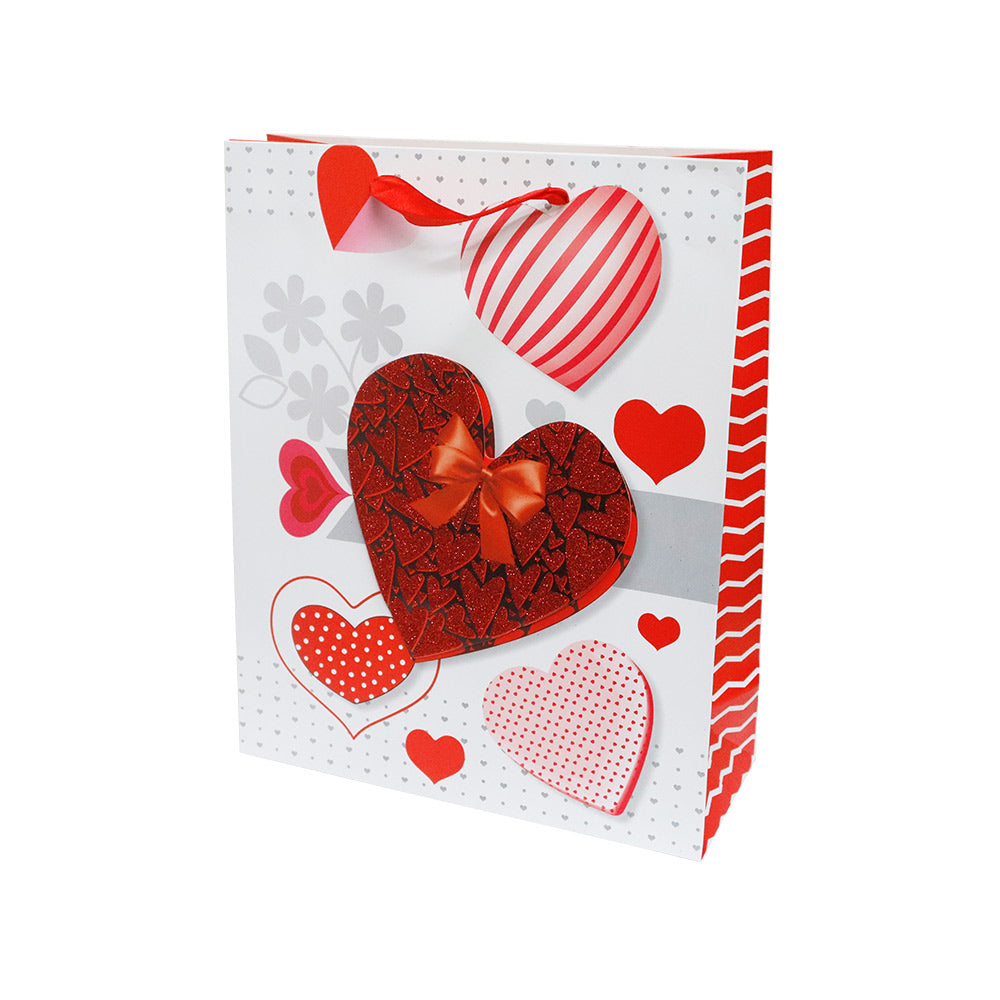 Bolsa de Regalo Mediana Red Valentine 32 x 26 x 10 cm 1 pieza ITrade