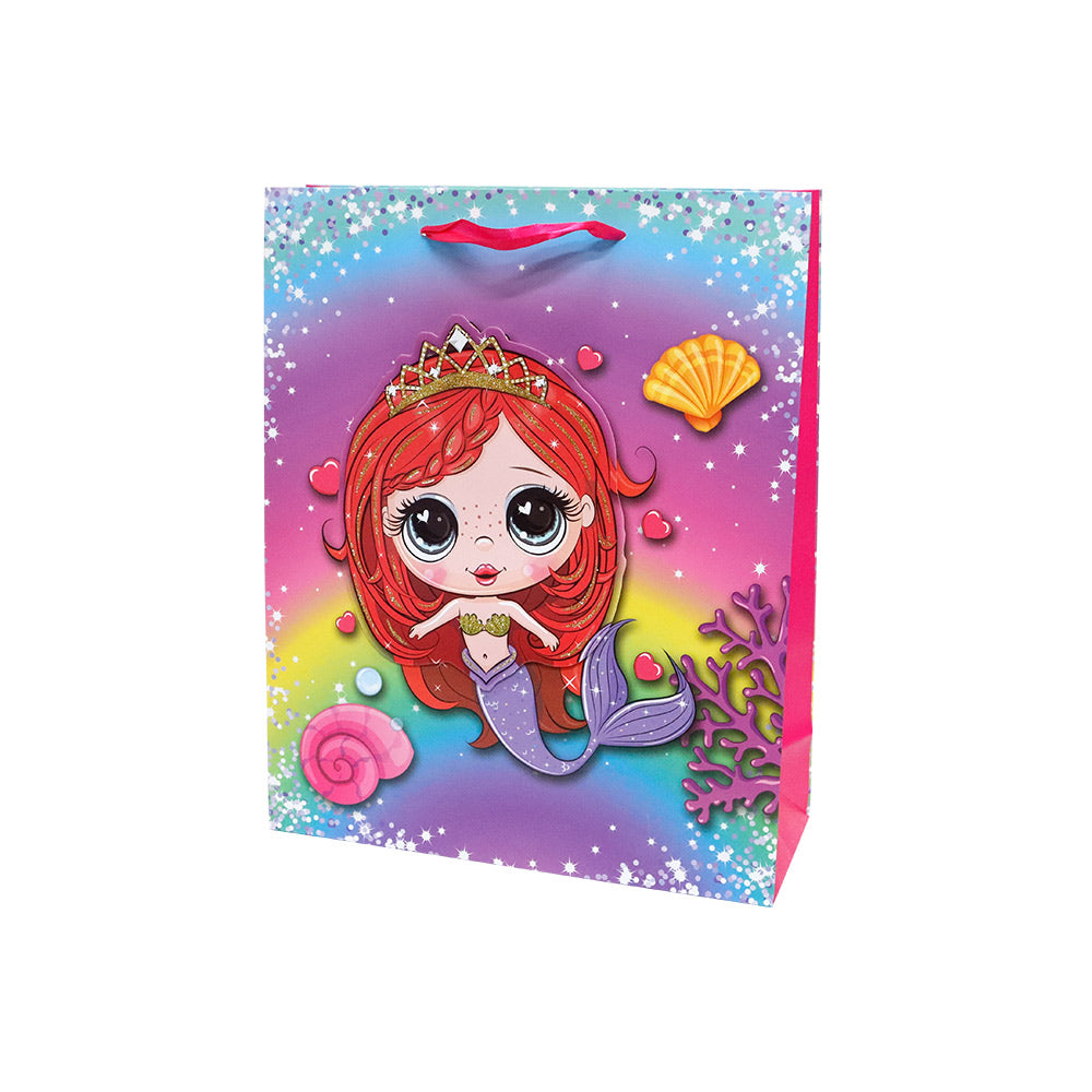 Bolsa de Regalo Niña Sirena Mediano 32 x 26 x 10 cm 1 pieza ITrade
