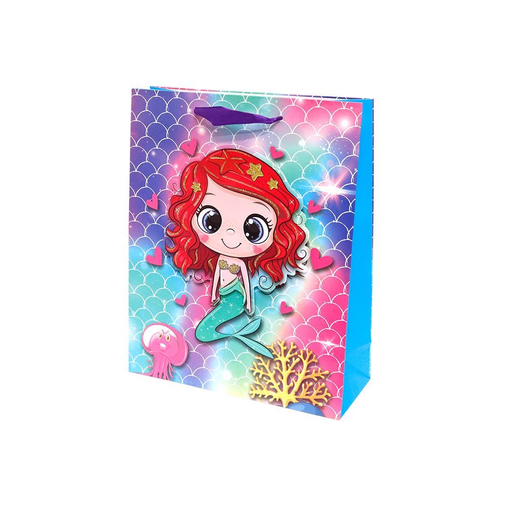 Bolsa de Regalo Niña Sirena Mediano 32 x 26 x 10 cm 1 pieza ITrade