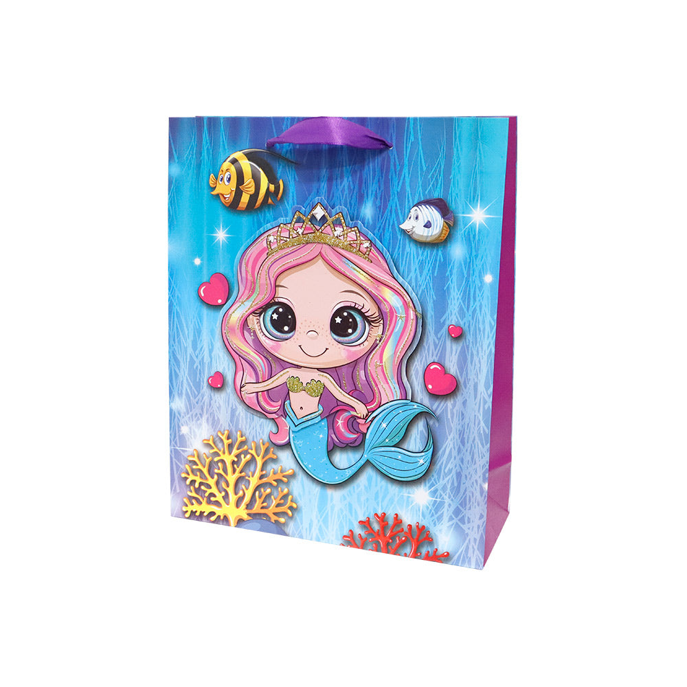Bolsa de Regalo Niña Sirena Mediano 32 x 26 x 10 cm 1 pieza ITrade