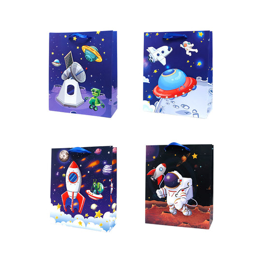 Bolsa de Regalo Niño Espacial Chico 23.5 x 19.5 x 8 cm 1 pieza ITrade
