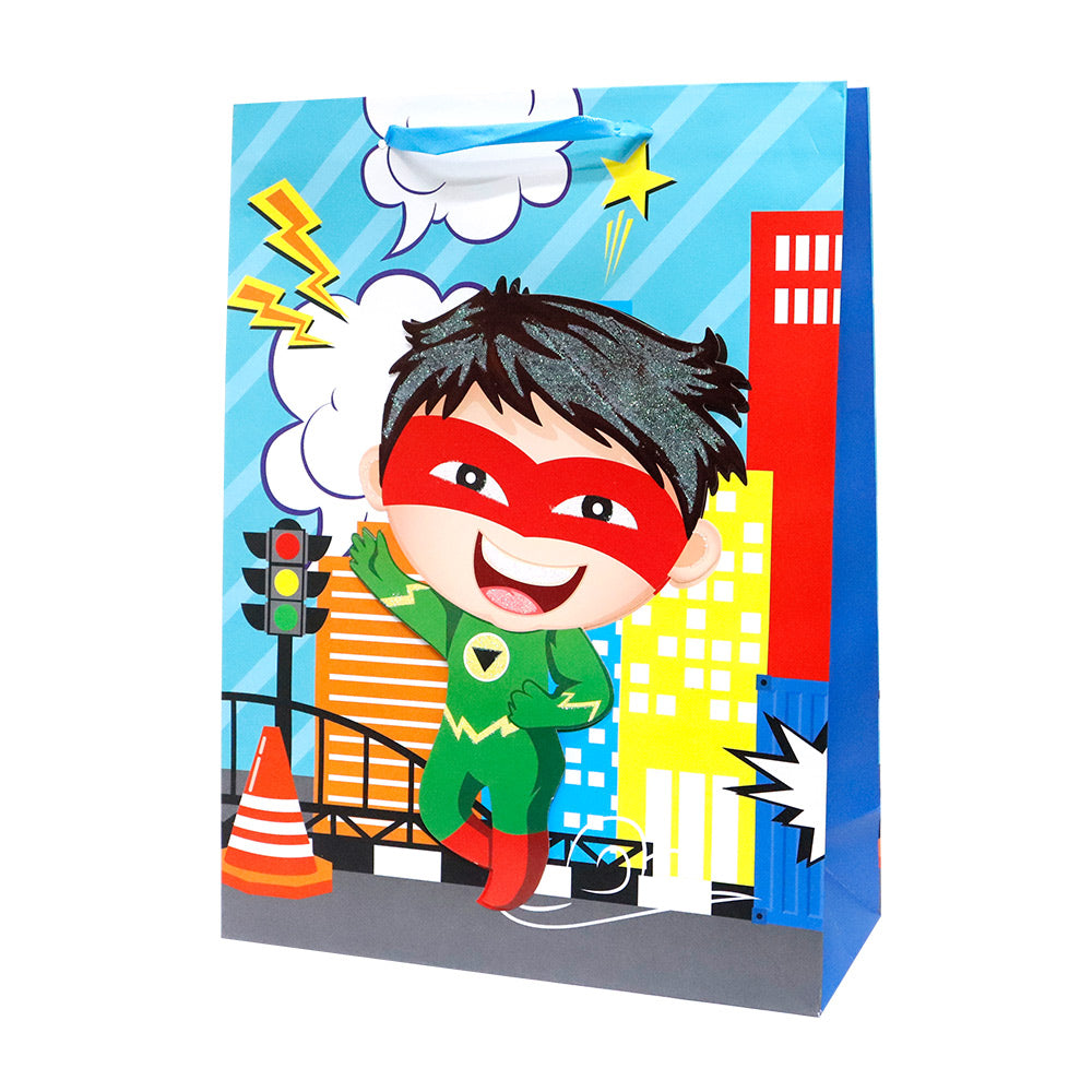 Bolsa de Regalo Super Héroes Grande 40 x 30 x 12 cm 1 pieza ITrade