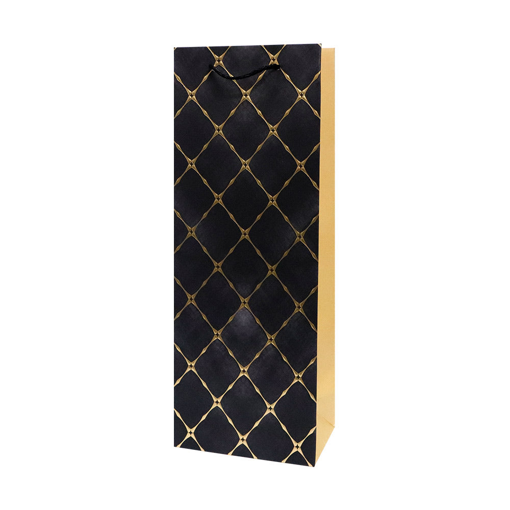 Bolsa de Regalo para Botella Golden 36 x 13 x 8.5 cm 1 pieza ITrade
