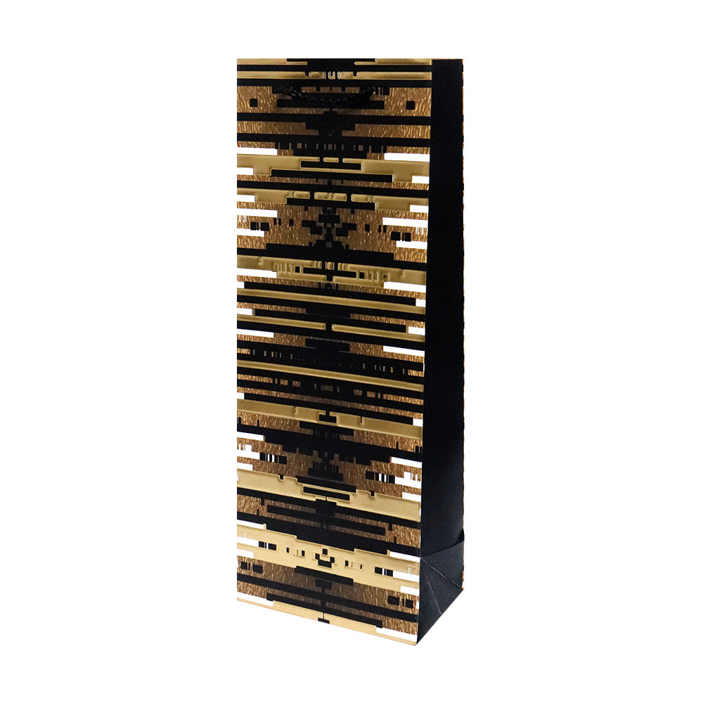 Bolsa de Regalo para Botella Golden 36 x 13 x 8.5 cm 1 pieza ITrade
