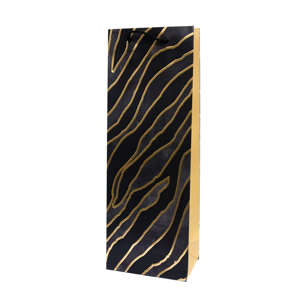 Bolsa de Regalo para Botella Golden 36 x 13 x 8.5 cm 1 pieza ITrade