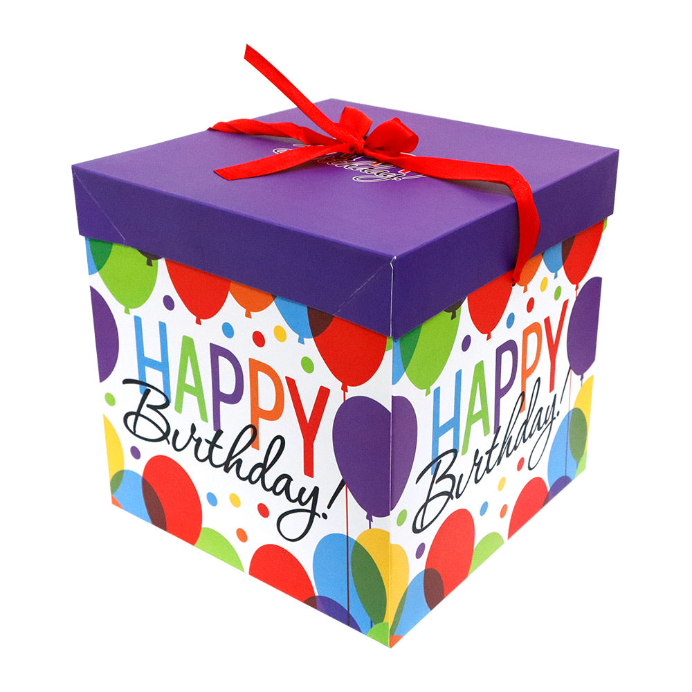 Caja de Regalo Armable Happy BirthDay 22 x 22 x 22 cm 1 pieza ITrade