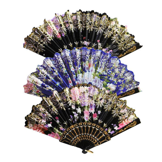 Abanico Estampado Flores ITrade
