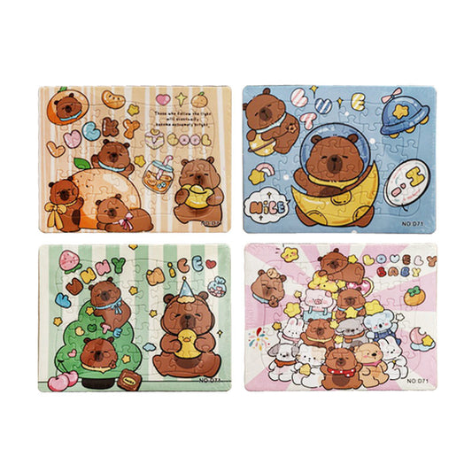 Rompecabezas de Carton C/40Piezas 21 x 28 CM CAPIBARA Varios Modelos ITrade