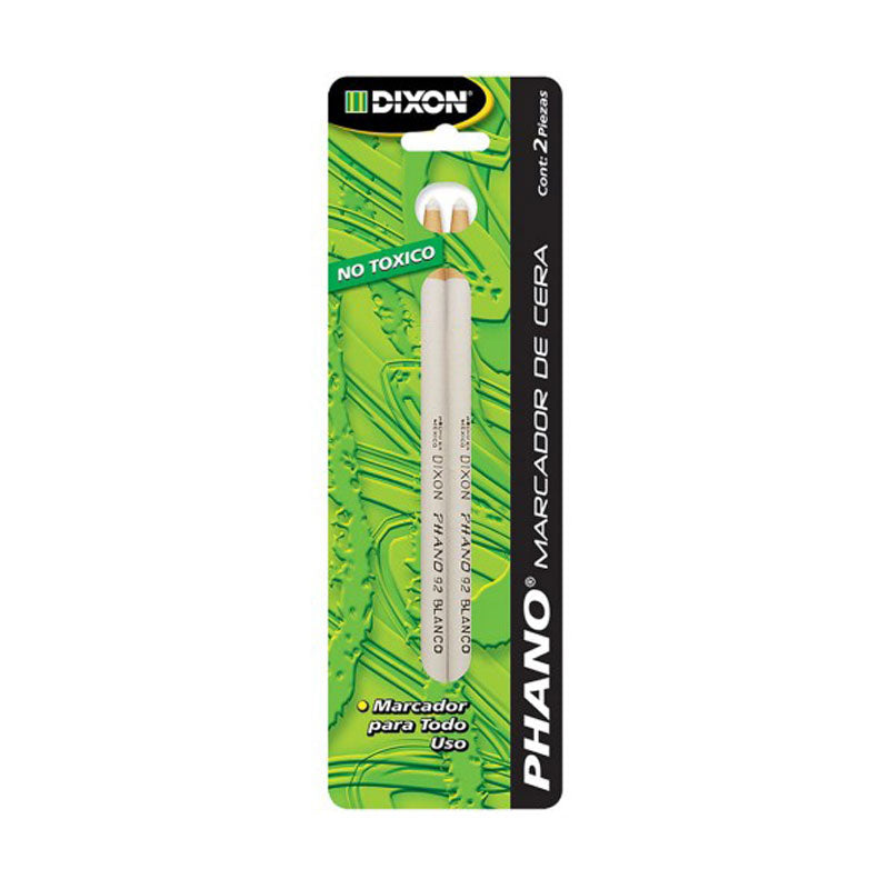 Marcador de Cera Blanco Blister 2 piezas Phano Dixon