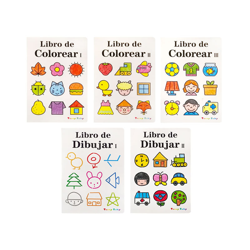 Libro P/Dibujar y Colorear en Español Varios Modelos Itrade