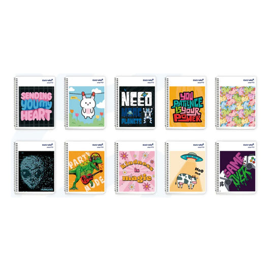 Cuaderno Profesional Espiral STAR KID 7 mm 100 Hojas ESTRELLA