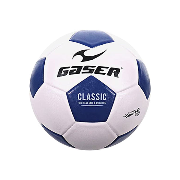 Balón Soccer #5 Clásico Mate Blanco/Azul Gaser